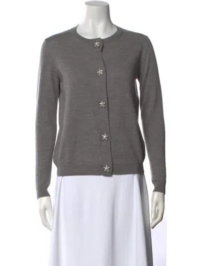 Pre-owned Miu Miu 2016 Crew Neck Sweater In Gray