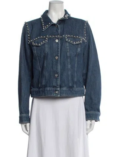 Pre-owned Miu Miu 2016 Denim Jacket In Blue