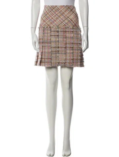 Pre-owned Miu Miu 2016 Knee-length Skirt In Neutral