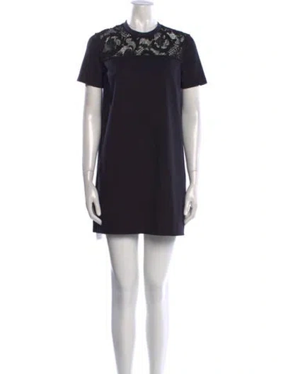 Pre-owned Miu Miu 2016 Mini Dress In Black