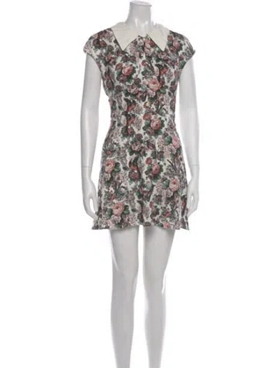 Pre-owned Miu Miu 2016 Mini Dress In Black