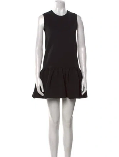 Pre-owned Miu Miu 2016 Mini Dress In Black