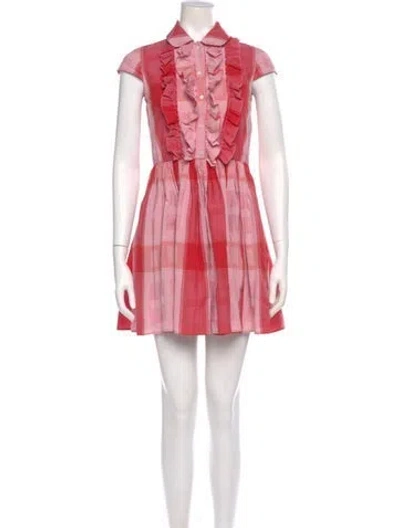 Pre-owned Miu Miu 2016 Mini Dress In Pink