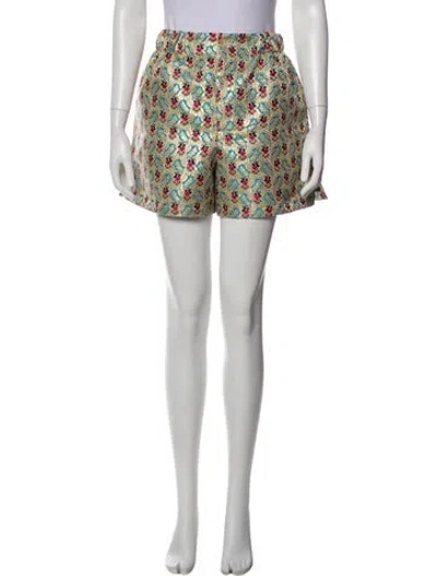Pre-owned Miu Miu 2016 Mini Shorts In Neutral