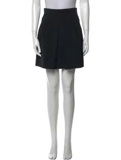 Pre-owned Miu Miu 2016 Mini Skirt In Black