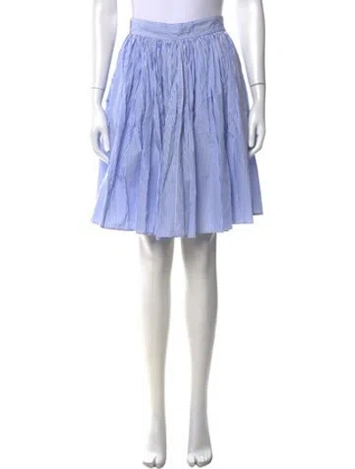 Pre-owned Miu Miu 2016 Mini Skirt In Blue