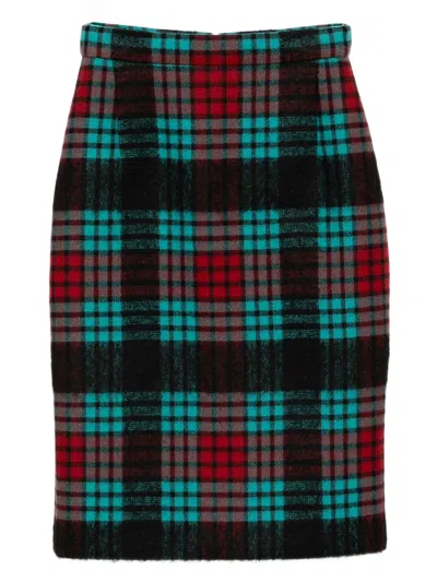 Pre-owned Miu Miu 2016 Pencil Skirt In Black