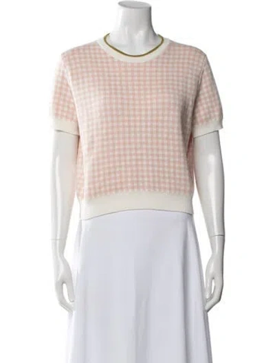 Pre-owned Miu Miu 2016 Plaid Print Sweater In Neutrals