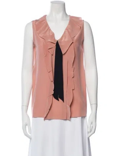Pre-owned Miu Miu 2016 Silk Blouse In Multi