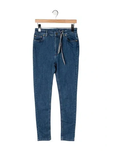 Pre-owned Miu Miu 2016 Skinny Leg Jeans In Blue