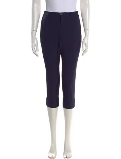 Pre-owned Miu Miu 2016 Straight Leg Pants In Blue