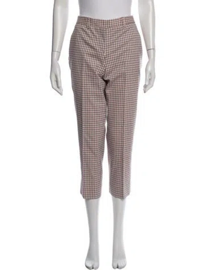Pre-owned Miu Miu 2016 Straight Leg Pants In Pink