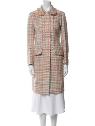 Pre-owned Miu Miu 2016 Virgin Wool Coat In Pink