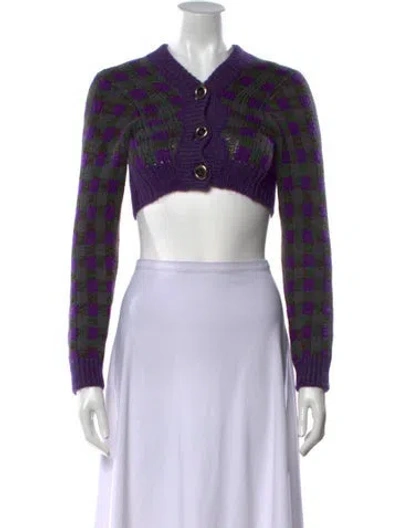 Pre-owned Miu Miu 2016 Virgin Wool Sweater In Blue