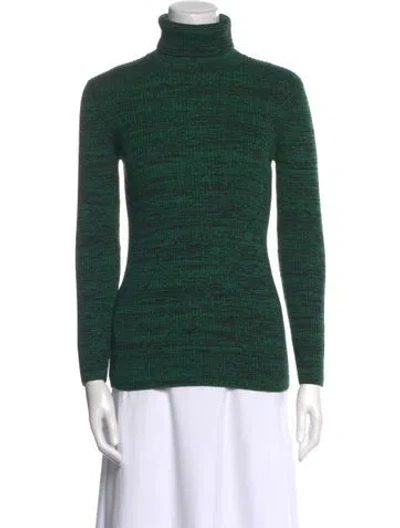 Pre-owned Miu Miu 2016 Virgin Wool Sweater In Green
