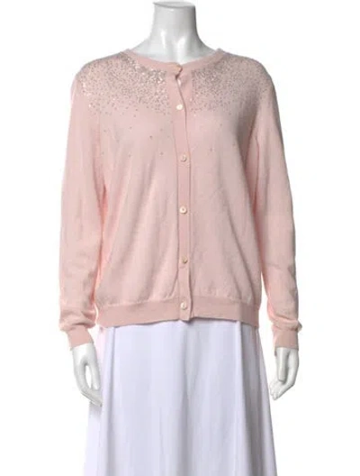 Pre-owned Miu Miu 2016 Virgin Wool Sweater In Pink