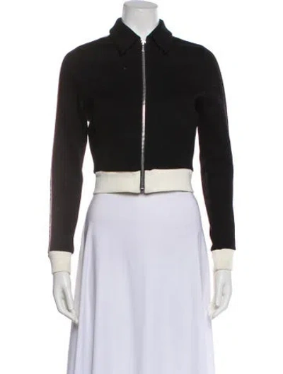 Pre-owned Miu Miu 2017 Bomber Jacket In Black