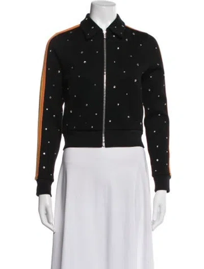Pre-owned Miu Miu 2017 Bomber Jacket In Black
