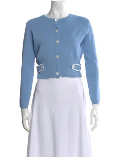 Pre-owned Miu Miu 2017 Cashmere Sweater In Blue