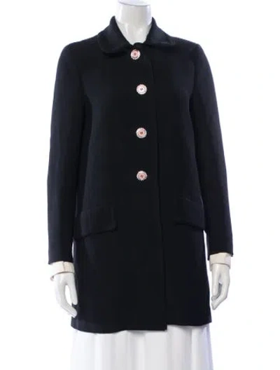 Pre-owned Miu Miu 2017 Coat In Blue