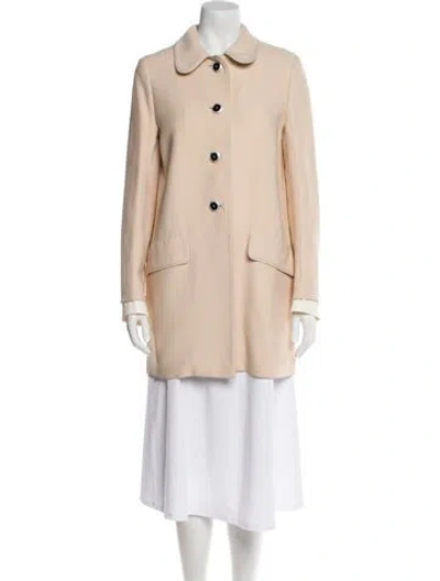 Pre-owned Miu Miu 2017 Coat In Neutral