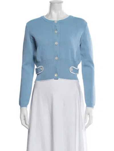 Pre-owned Miu Miu 2017 Crew Neck Sweater In Blue