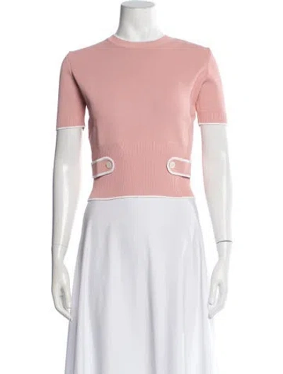 Pre-owned Miu Miu 2017 Crew Neck Top In Pink
