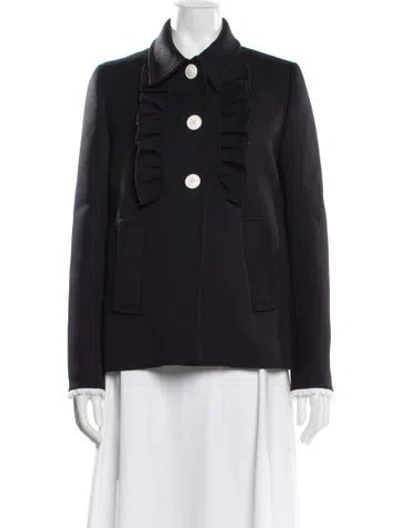 Pre-owned Miu Miu 2017 Jacket In Blue