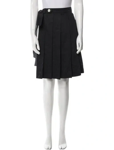 Pre-owned Miu Miu 2017 Knee-length Skirt In Black