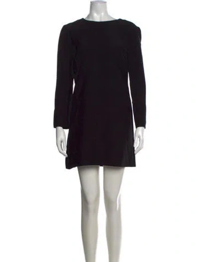 Pre-owned Miu Miu 2017 Mini Dress In Black