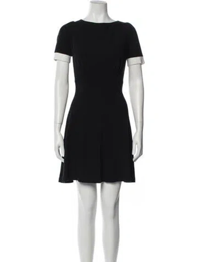 Pre-owned Miu Miu 2017 Mini Dress In Black