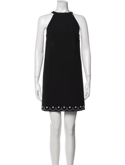 Pre-owned Miu Miu 2017 Mini Dress In Black