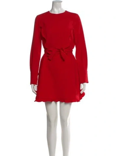 Pre-owned Miu Miu 2017 Mini Dress In Red