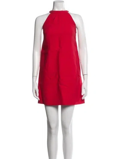 Pre-owned Miu Miu 2017 Mini Dress In Red
