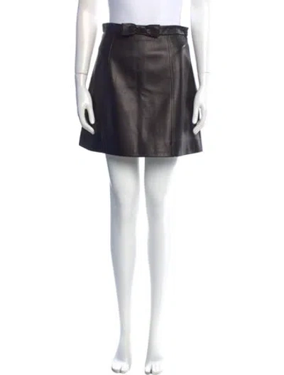 Pre-owned Miu Miu 2017 Mini Skirt In Black