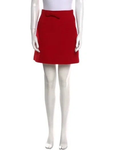 Pre-owned Miu Miu 2017 Mini Skirt In Red
