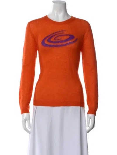 Pre-owned Miu Miu 2017 Mohair Sweater In Orange