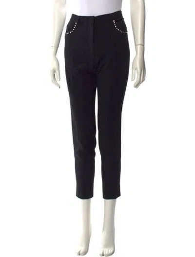 Pre-owned Miu Miu 2017 Skinny Leg Pants In Black