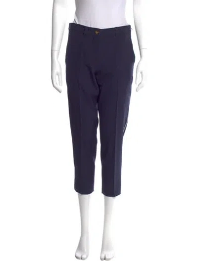 Pre-owned Miu Miu 2017 Straight Leg Pants In Blue