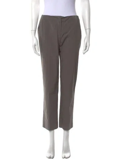 Pre-owned Miu Miu 2017 Straight Leg Pants In Gray