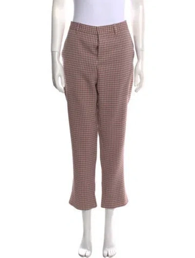 Pre-owned Miu Miu 2017 Straight Leg Pants In Multi