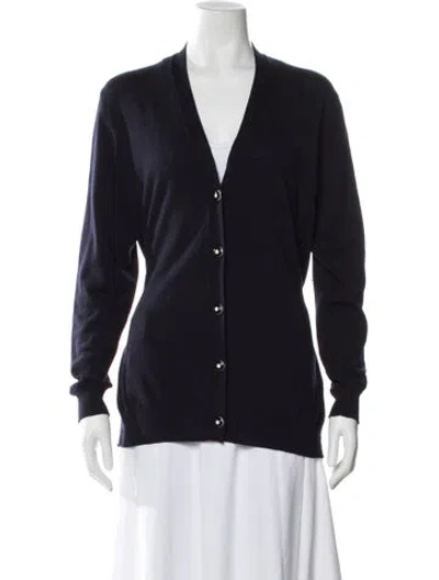 Pre-owned Miu Miu 2017 Virgin Wool Sweater In Blue