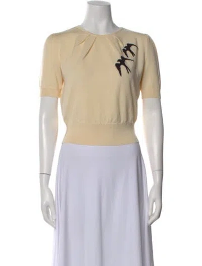 Pre-owned Miu Miu 2017 Virgin Wool Sweater In Neutral