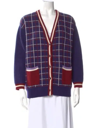 Pre-owned Miu Miu 2017 Virgin Wool Sweater In Purple