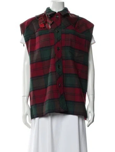 Pre-owned Miu Miu 2017 Wool Vest In Red