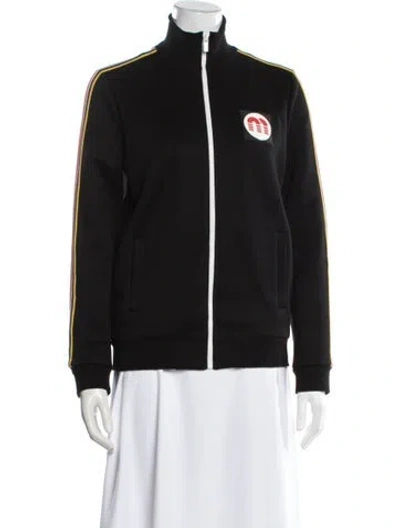 Pre-owned Miu Miu 2018 Bomber Jacket In Black
