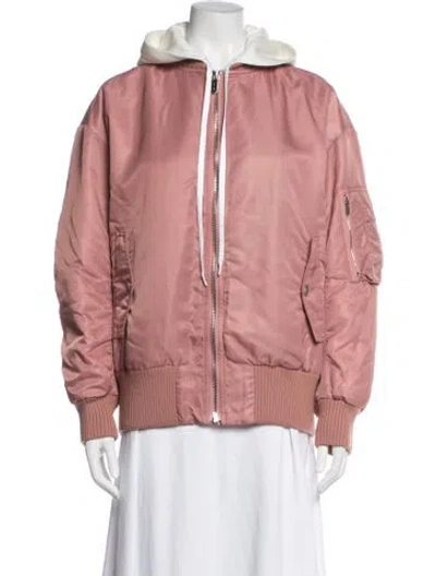 Pre-owned Miu Miu 2018 Bomber Jacket In Pink
