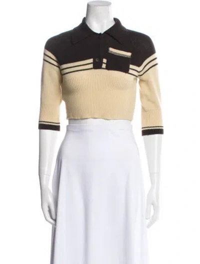 Pre-owned Miu Miu 2018 Cashmere Sweater In Neutral