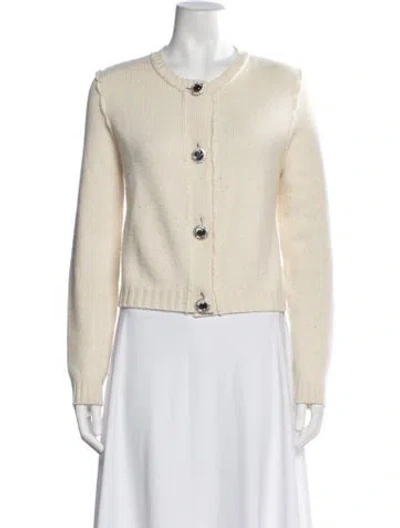 Pre-owned Miu Miu 2018 Cashmere Sweater In Neutrals