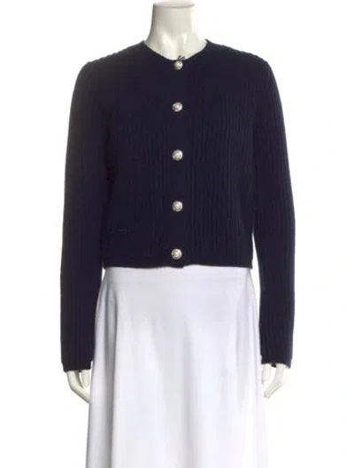 Pre-owned Miu Miu 2018 Cashmere Sweater W/ Tags In Blue